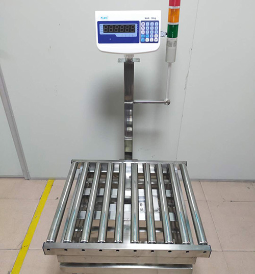 巨衡為中通快遞定制滾筒電子秤